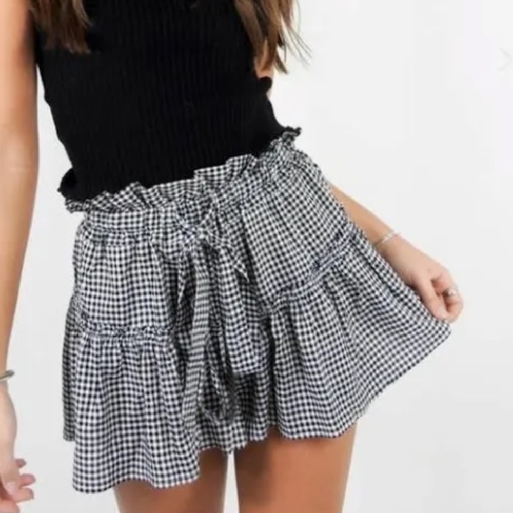 Plaid skort
